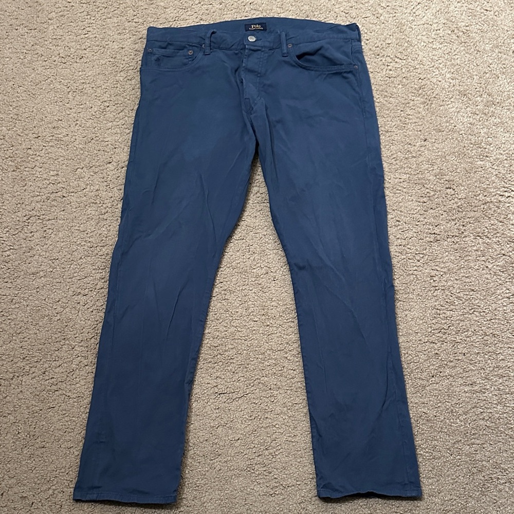 Polo Ralph Lauren Mens Straight Leg Fit Casual Jeans Denim Blue Size 34x30